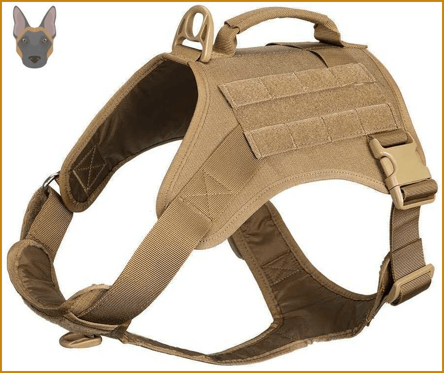 Excellent Elite Spanker - Arnés Táctico para Pastores Belga Malinois
